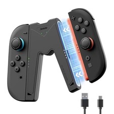 Jemdo New for 2025 Compatible with Switch 2 Joy-Con 2 Charging Grip Magnetic