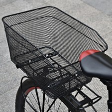 Rear Bike Basket Sundries Organizer Easy to Install Dogs Carrier Iron Convenient