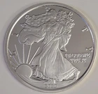 2000 WALKING LIBERTY 6 OZ HALF TROY POUND .999 FINE SILVER PROOF ROUND BULLION