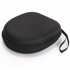 Black Hard Shell Headphone Carrying Case EVA Protective Storage Bag with