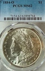 1884-O MS62 Outstanding Surfaces PCGS New Orleans Mint Morgan Silver Dollar
