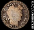 1893 Barber Dime- Silver- Scarce Better Date No Reserve #J831