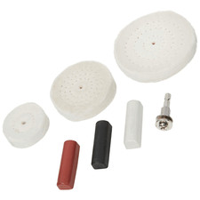 BlueSpot 7pc Metal Polishing Buffing Wheel Kit M14 Drill Grinder