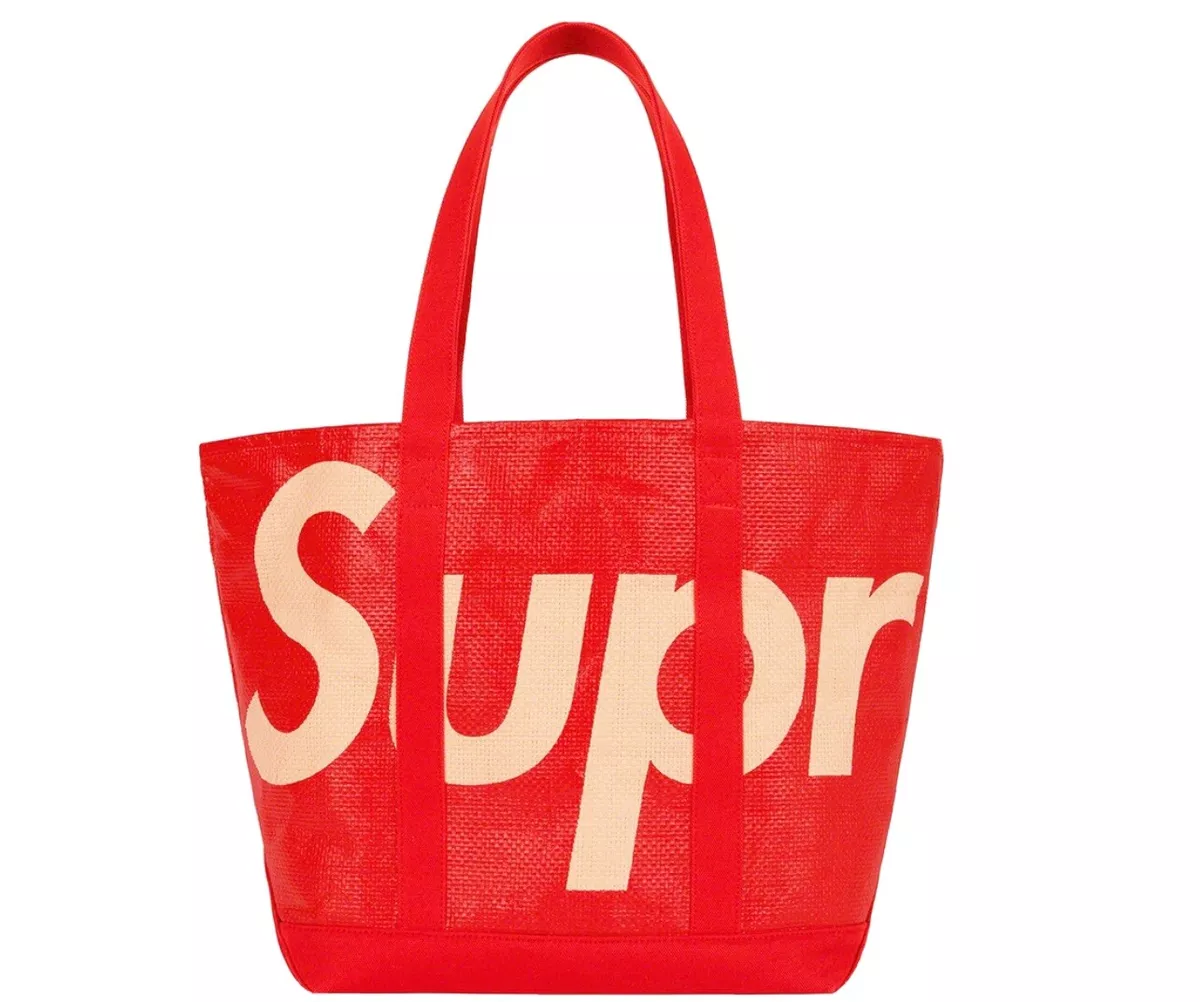 Supreme Raffia Tote (Red) Brand New SS20