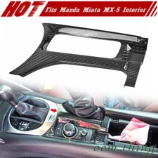 16-22 GT GX Carbon Fiber Fit FOR Mazda MX-5 Miata Inter Hand Brake Cover Trim