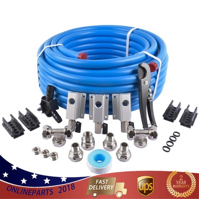 1 Set Compressed Air Piping Tubing System Master Kit 3/4'' Pipe M7500 New