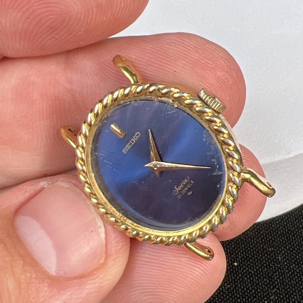 Seiko Socie 21 Jewels Women's Watch Gold Plate. Manual. Japan VTG