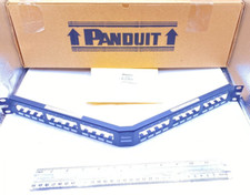 Panduit Mini Com Angled 24 Port Metal Shielded Modular Patch Panel CPA24BLY New