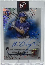 2023 Topps Pristine Bubba Thompson Encased RC Auto Blue Pristine Refracto /75