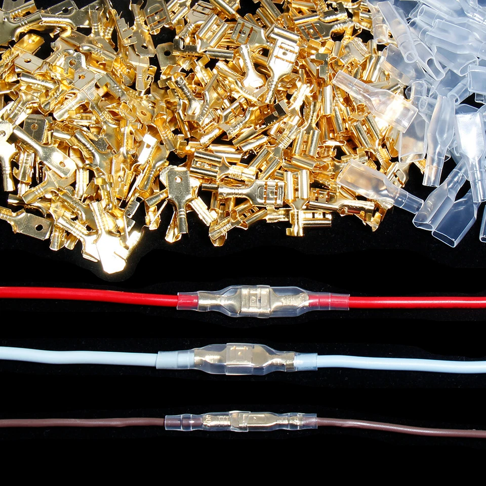 360Pcs Male Female Spade Crimp Terminals Kit for Automotive Wire Connectors Set - Image 3 of 4