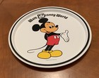 Walt Disney World Metal Tin Tray Mickey Mouse Vintage 1970’s Original Price Tag — photo 2