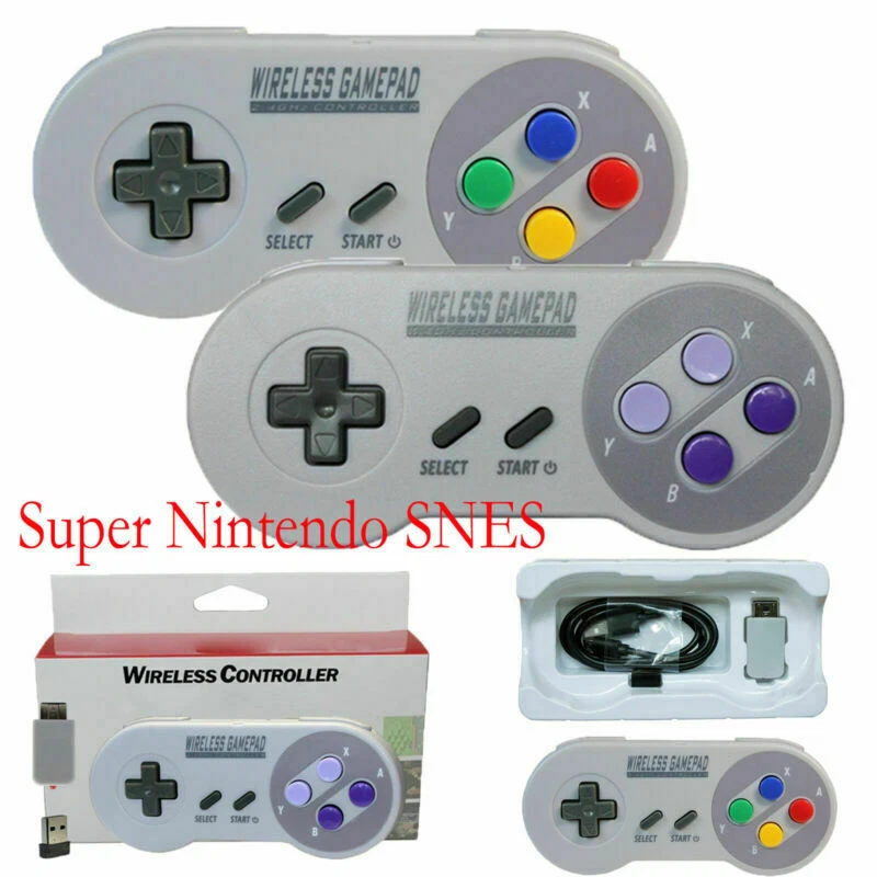 Wireless Gamepad Controller for Super SNES Classic Mini Game Console - Image 2 of 4