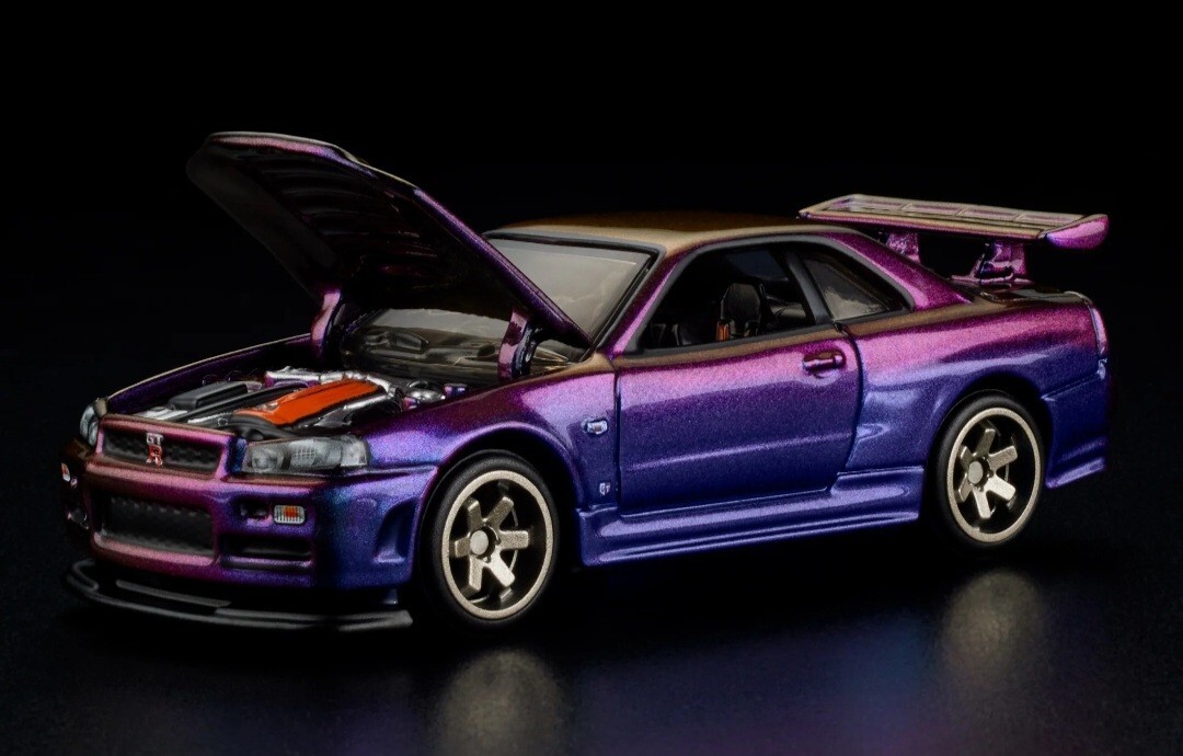 ホットウィール 日産 スカイライン R34 カスタム Amazon | ホットウィール日産スカイラインGT-R（R34）レトロ2017