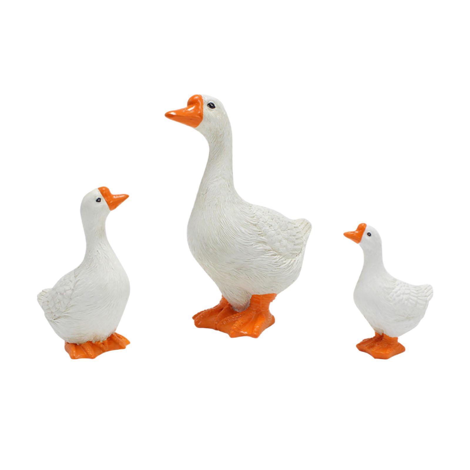 Statue de jardin en résine d'oie, artisanat de Sculpture d'oie en plein