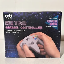 Orb Gaming Retro Arcade Controller with 200 Games 8 Bits AV