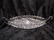 Fostoria Deep Relish Boat EUC ! Great condition  !