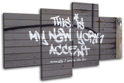 Tableau Banksy Street Art – Toile Tendue Prête à Accrocher – Édition Limitée 2023