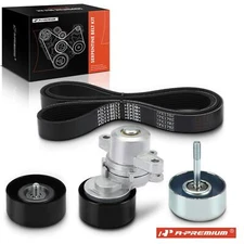 4Pcs Serpentine Belt Drive Component Kit for Nissan Maxima Murano 09-14 Altima