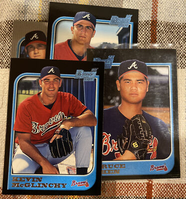 1997 Bowman Atlanta Braves Rookie Card lot: Jason Marquis Bruce Chen Wes Helms