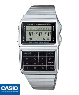 CASIO DBC-611-1DF CASIO DBC-611-1D ORIGINAL Vintage CALCULADORA Plata