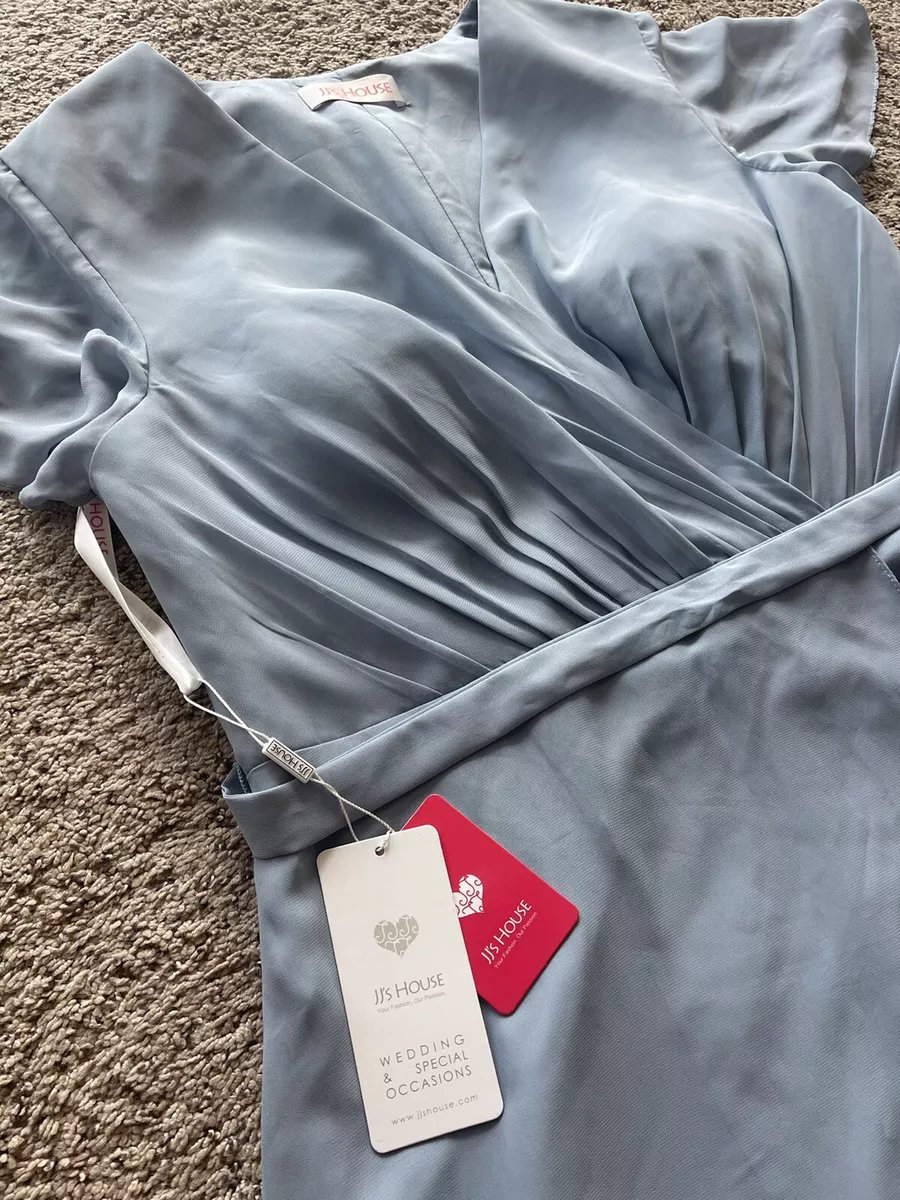 jjs house bridesmaid dress dusty blue size 16 eBay