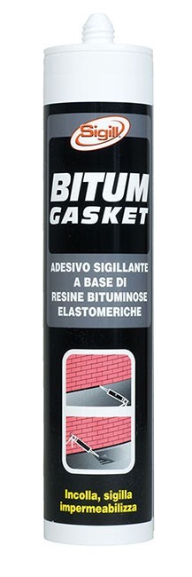 Adesivo Sigillante Impermeabilizzante Nero SIGILL 12x300ml - Bitum Gasket