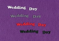 WEDDING DAY 3 die cuts scrapbook cards