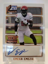 EMEKA EMEZIE AUTO 2021 Leaf Pro Set Power ARC RC #BA-EE1 NC STATE Tarheels 