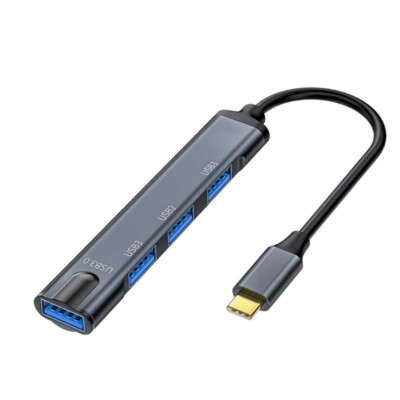 TypeC to USB 2.0 Expander Adapter Efficient Work with Mouse Keyboard
