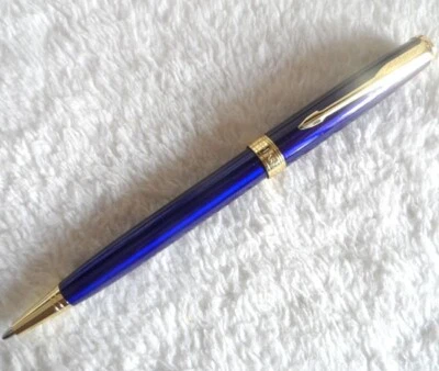 Excellent Blue Parker Sonnet Fine(F) Nib Ballpoint Pens Blue Ink Refill No Box