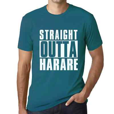 Men's Graphic T-Shirt Straight Outta Harare Eco-Friendly Limited Edition