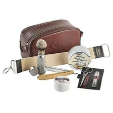 New Merkur Shaving Set R Sat Brown, German Make, Luxury Gift - PRIORITY Shipping
