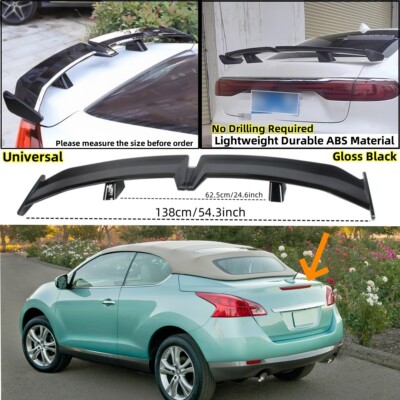 Fits 11-14 Nissan Murano Convertible PRO Style Trunk Lid Spoiler Wing Universal