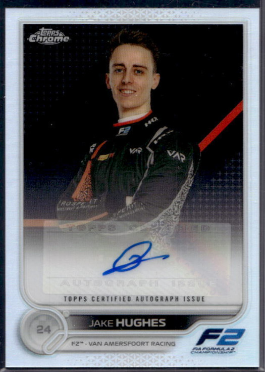 2022 Topps Chrome F1 Jake Hughes Autograph Auto #JH