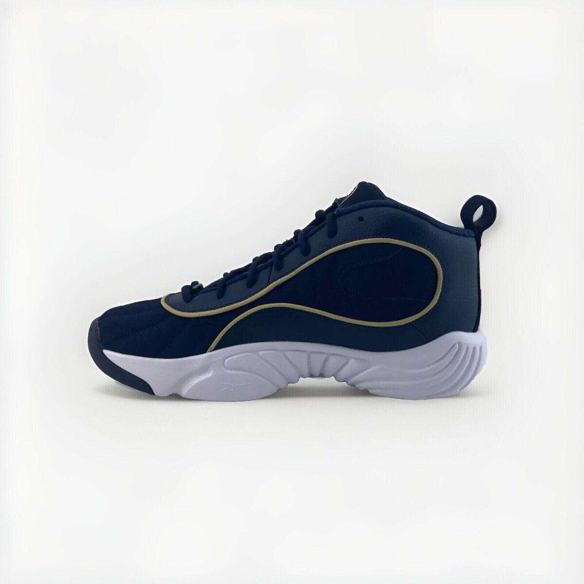 Men Reebok Answer III 3 Shoes Navy Blue White Gold 100209505 Men Reebok Answer III 3 Shoes Navy Blue White Gold 100209505