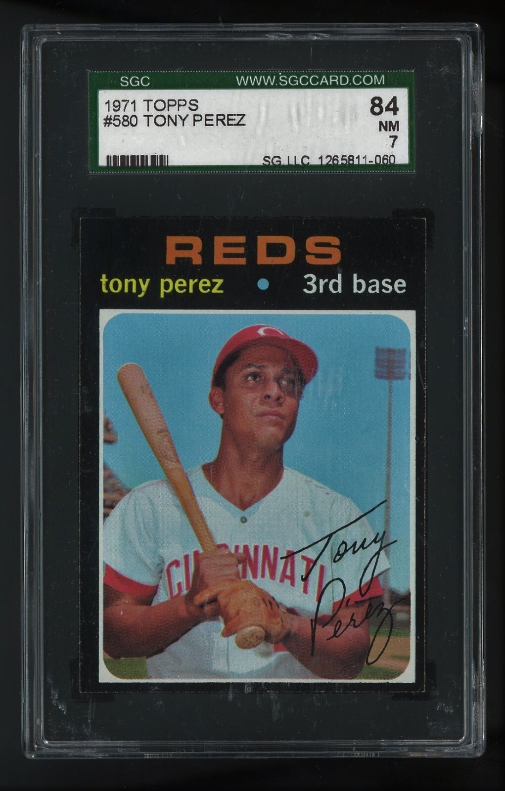 1971 TOPPS Tony Perez #580 SGC 7 NM