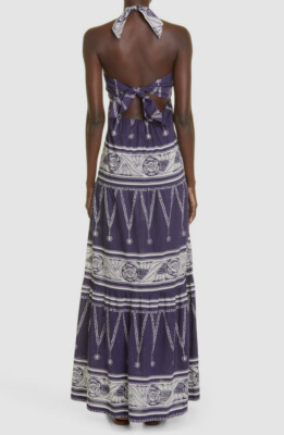 johanna ortiz blue dress Gigi Sequined Corset Draped Gown – YASYA MINOCHKINA main image 1