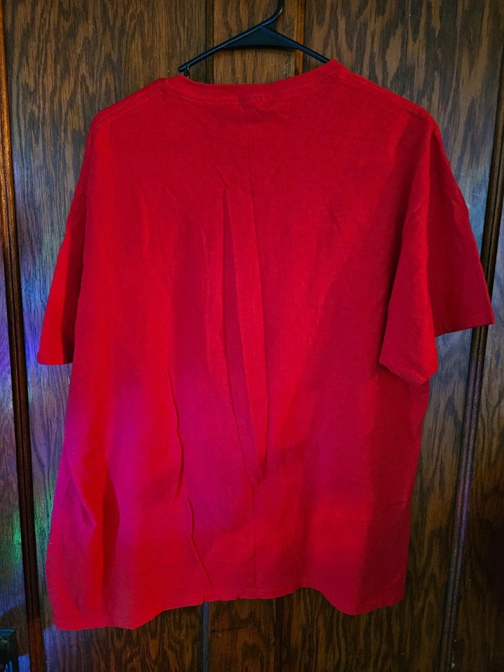 Peanuts Snoopy Christmas Men's Red Short Sleeve T-shirt Size Large - Image 3 of 3