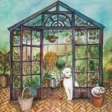 Joe Ramm - Flower Bed -  Official Stretched Canvas Print Wall Art Picture