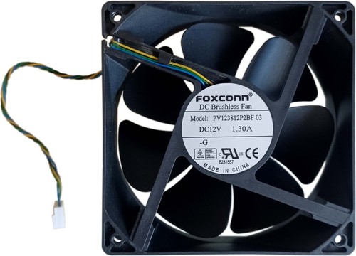 Fan Muffin Cooling DC 12V DC12V 12VDC 120mm 120x120x38 Foxconn PV123812P2BF 03 - Picture 2 of 3