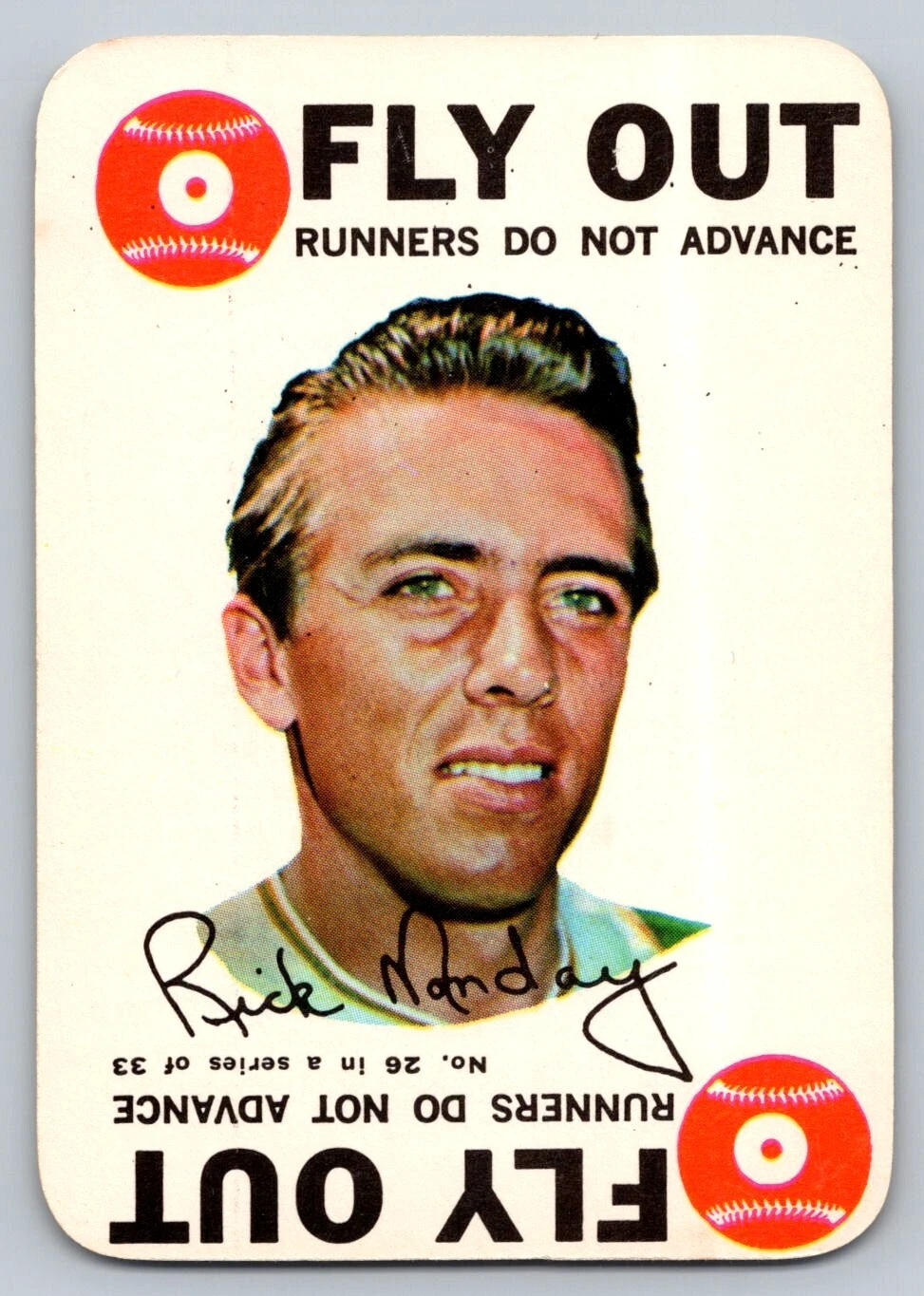 1968 Topps Game #26 Rick Monday Athletics