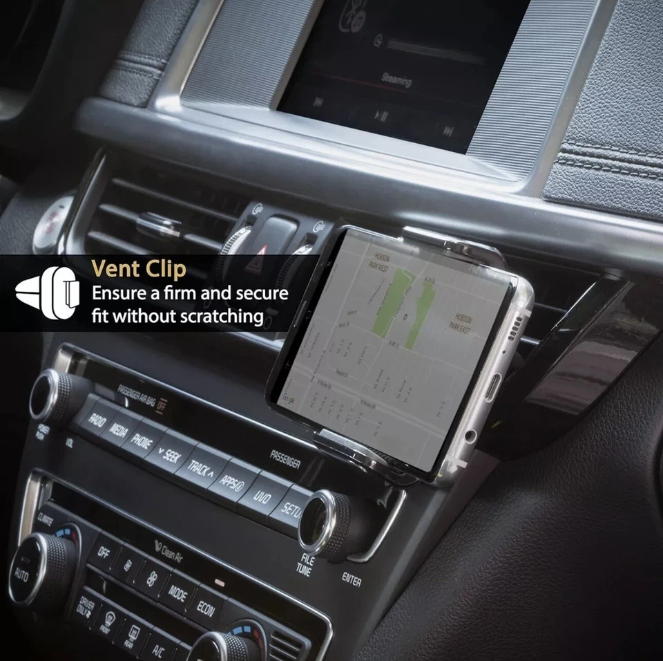 Car Phone Holder Dashboard Windshield Phone Mount Universal for iPhone Samsung - Image 2 of 4