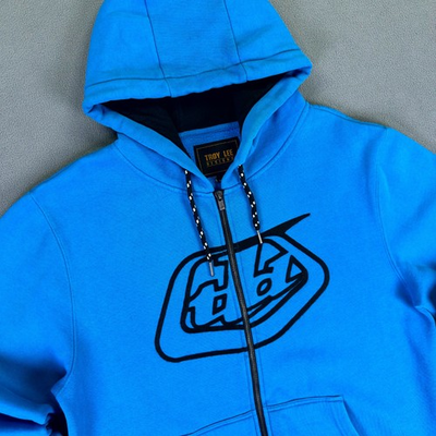 #ad Troy Lee Designs Hoodie Jacket Mens Large Blue Logo Moto Motocross BMX $24.99