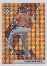 2021 Panini Mosaic Rookie Reactive Orange Mosaic Prizm Dean Kremer #235 uk2