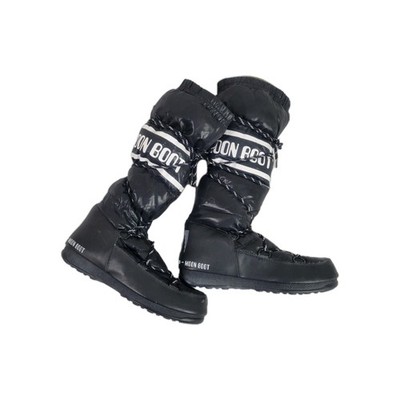 Tecnica The Original Moon Boot Womens 8.5 Black Winter Snow Boots Y2K 2000s