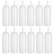 Anyumocz 12 Pack 8 oz Plastic Squeeze Bottles Multipurpose Squirt Bottles for...
