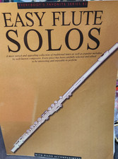 Easy Flute Solos with Piano By Music Sales Corporation 96 Pages 1951 Copyright