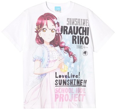 COSPAlovelive! Sun Shine!! Riko Sakurauchi T-shirt Pajamas Ver. S WHITE
