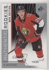 2018-19 Upper Deck SP Game Used Authentic Rookies 14/26 Ben Sexton #148 3vx