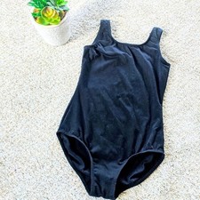 Girls Black Leotard danz n motion 6X-7 small